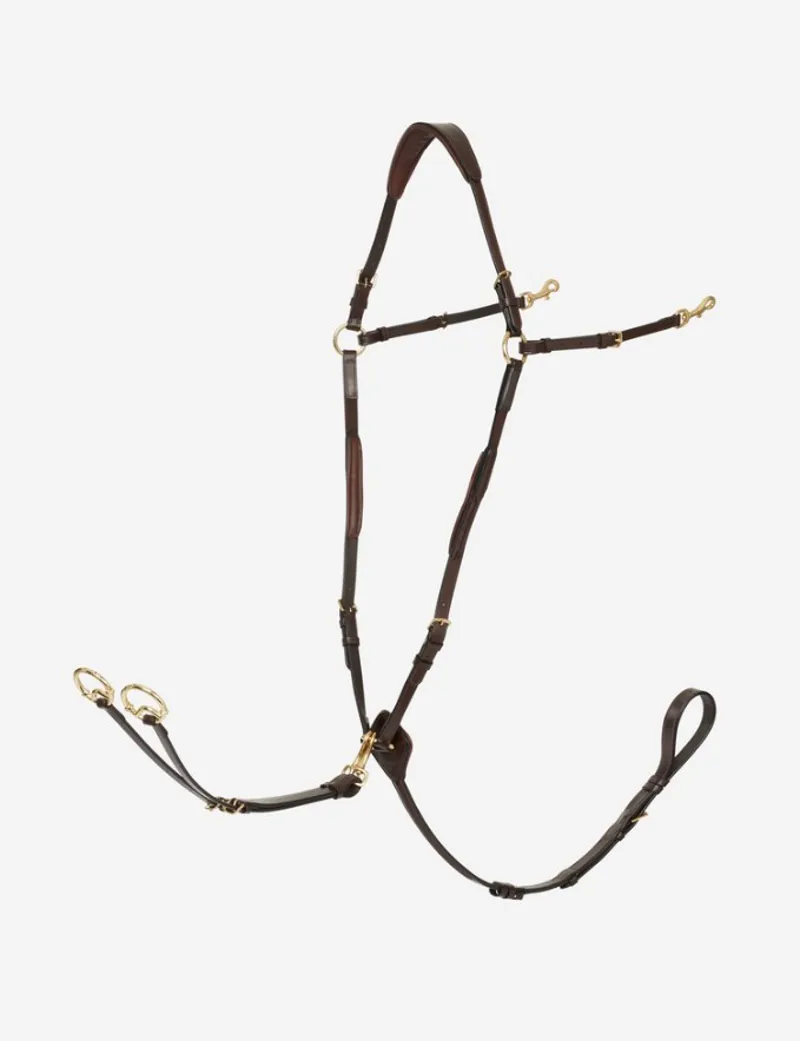 LeMieux Breastplate With Detachable Martingale Havana-Brass 1 LeMieux Breastplate With Detachable Martingale Havana-Brass