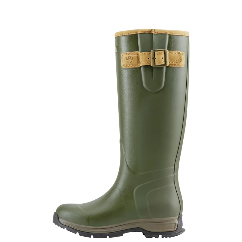 Ariat Women's Burford Waterproof Rubber Boot Olive Green 2 Ariat Women's Burford Waterproof Rubber Boot Olive Green - Image 2