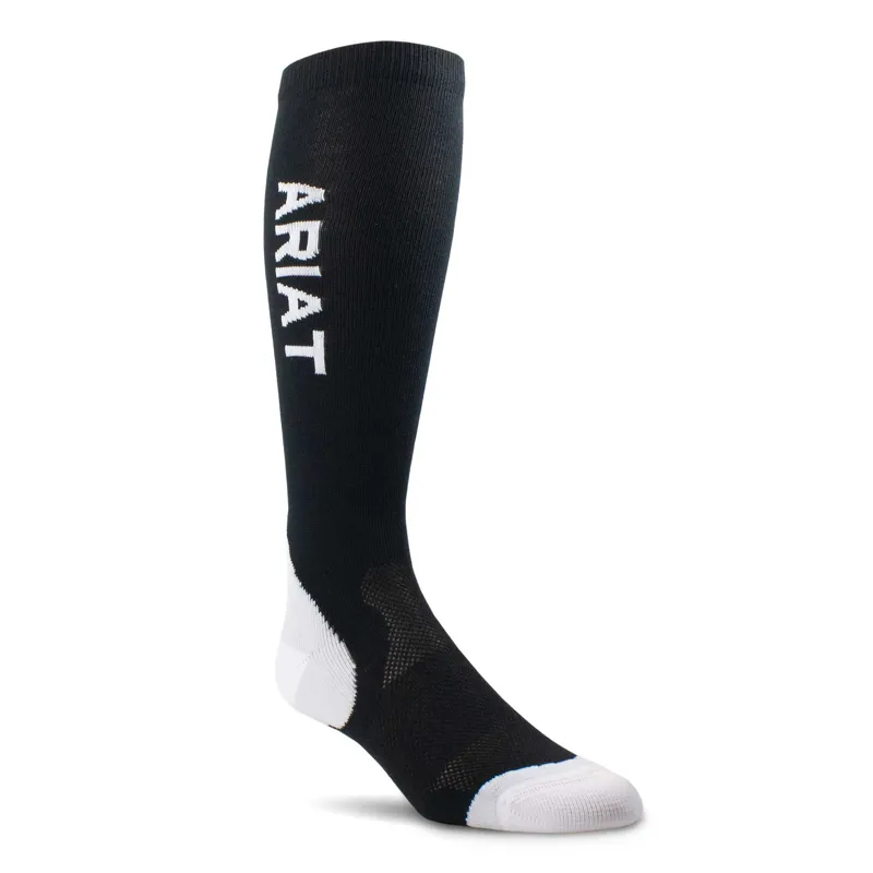 Ariat AriatTEK Performance Socks Black/White 1 Ariat AriatTEK Performance Socks Black/White