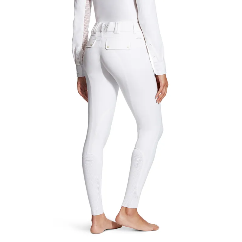 Ariat Women's Tri Factor Grip Knee Patch Breech White 2 Ariat Women's Tri Factor Grip Knee Patch Breech White - Image 2