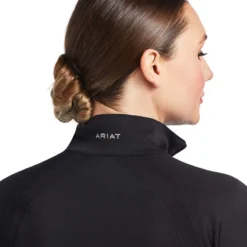 Ariat Women's Sunstopper 2.0 1/4 Zip Baselayer Black 8 Ariat Women's Sunstopper 2.0 1/4 Zip Baselayer Black -Lemieux Shop 10030429 01
