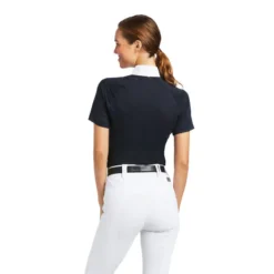 Ariat Women's Showstopper Show Shirt Navy 5 Ariat Women's Showstopper Show Shirt Navy -Lemieux Shop 10039445 back