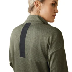 Ariat Women's Breathe 1/2 Zip Sweatshirt Beetle 11 Ariat Women's Breathe 1/2 Zip Sweatshirt Beetle -Lemieux Shop 10043391 03