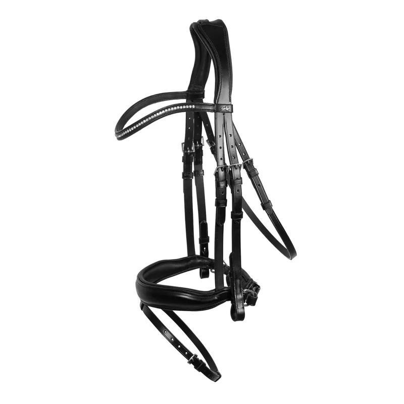 Schockemohle Stanford Wide Bridle Black-Silver 1 Schockemohle Stanford Wide Bridle Black-Silver