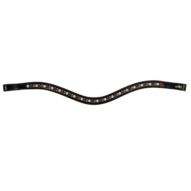 Schockemohle Diamond Select Browband Black-Toffee Shades 1 Schockemohle Diamond Select Browband Black-Toffee Shades