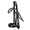 Schockemohle Milan Glam Anatomical Double Bridle Black-Patent-Silver