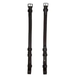 Schockemohle Cheek Pieces Hook And Stud Black-Silver