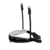 Schockemohle Malibu Noseband Black-Patent-White-Silver