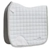 Schockemohle Power Pad With SPORTS Logo Dressage Saddle Pad White-Silver