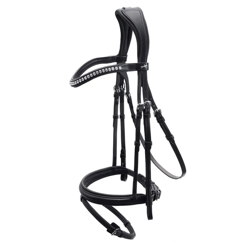 Schockemohle Rome Select Flash Bridle Black-Crystal 1 Schockemohle Rome Select Flash Bridle Black-Crystal