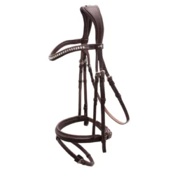 Schockemohle Rome Select Flash Bridle Espresso-Crystal