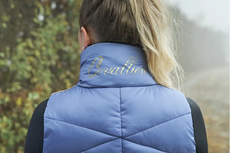 Covalliero Quilted Waistcoat Gilet Ice Blue 4 Covalliero Quilted Waistcoat Gilet Ice Blue - Image 4