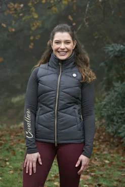 Covalliero Quilted Waistcoat Gilet Graphite -Lemieux Shop 177963 2