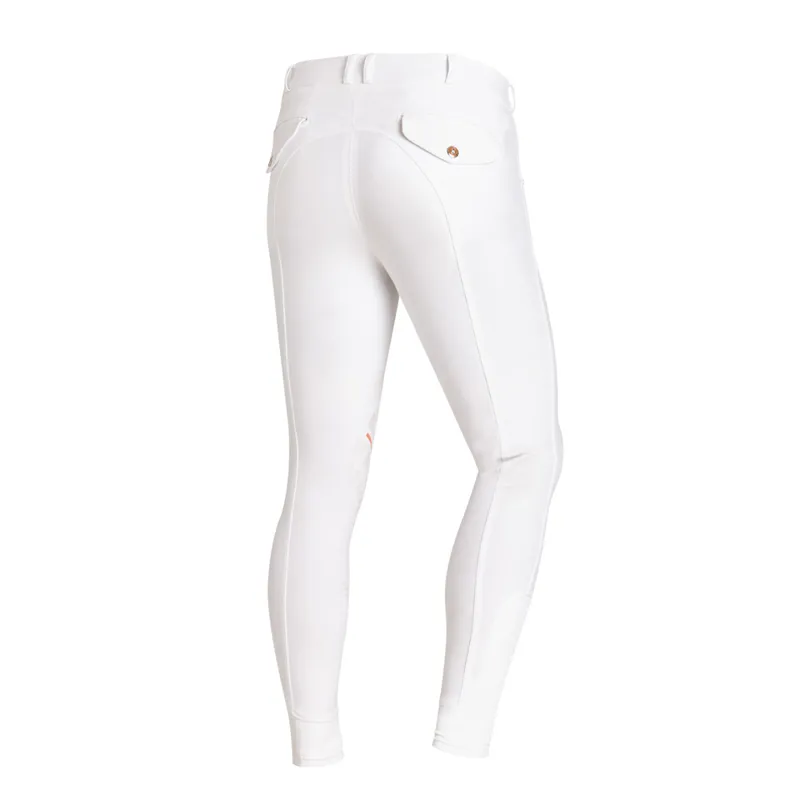 Schockemohle Draco Grip Men's Knee Grip Breeches White 2 Schockemohle Draco Grip Men's Knee Grip Breeches White - Image 2