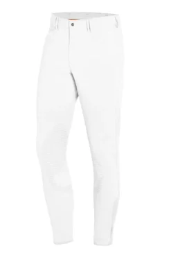 Schockemohle Summer Fynn Men's Knee Grip Breeches White