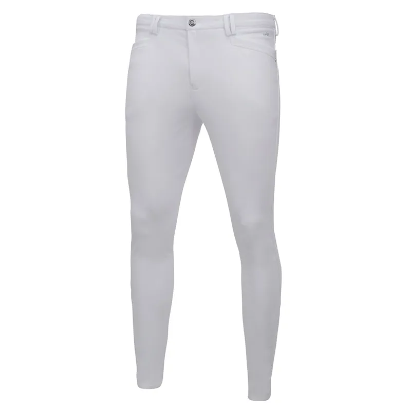 Schockemohle Summer Dakota Men's Full Seat Breeches White 1 Schockemohle Summer Dakota Men's Full Seat Breeches White
