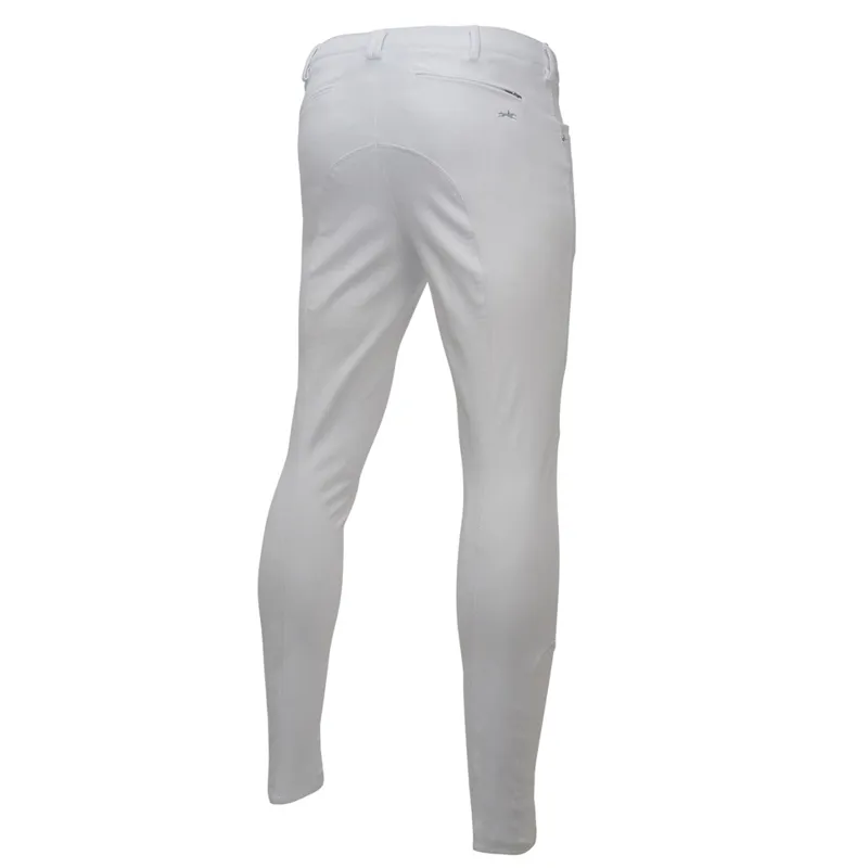 Schockemohle Summer Dakota Men's Full Seat Breeches White 2 Schockemohle Summer Dakota Men's Full Seat Breeches White - Image 2