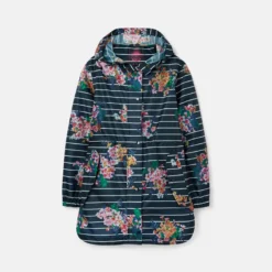 Joules Golightly Packable Waterproof Coat - Floral Stripe 9 Joules Golightly Packable Waterproof Coat - Floral Stripe -Lemieux Shop 217474 CHATSFLRL 1