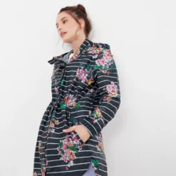 Joules Golightly Packable Waterproof Coat - Floral Stripe 11 Joules Golightly Packable Waterproof Coat - Floral Stripe -Lemieux Shop 217474 CHATSFLRL 5