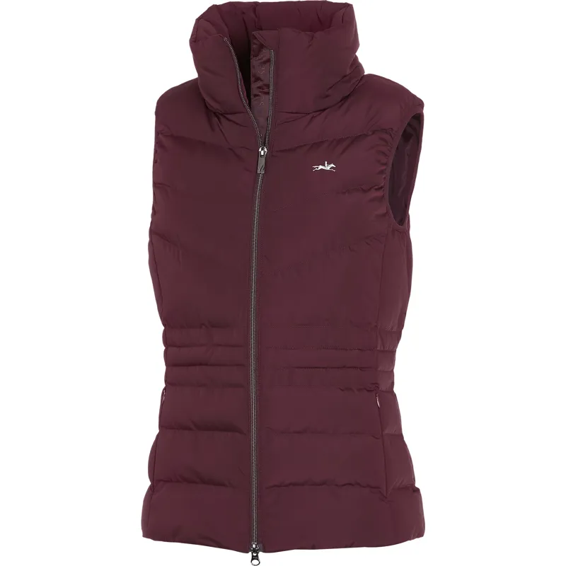 Schockemohle Merle Style Quilted Gilet - Wine 1 Schockemohle Merle Style Quilted Gilet - Wine