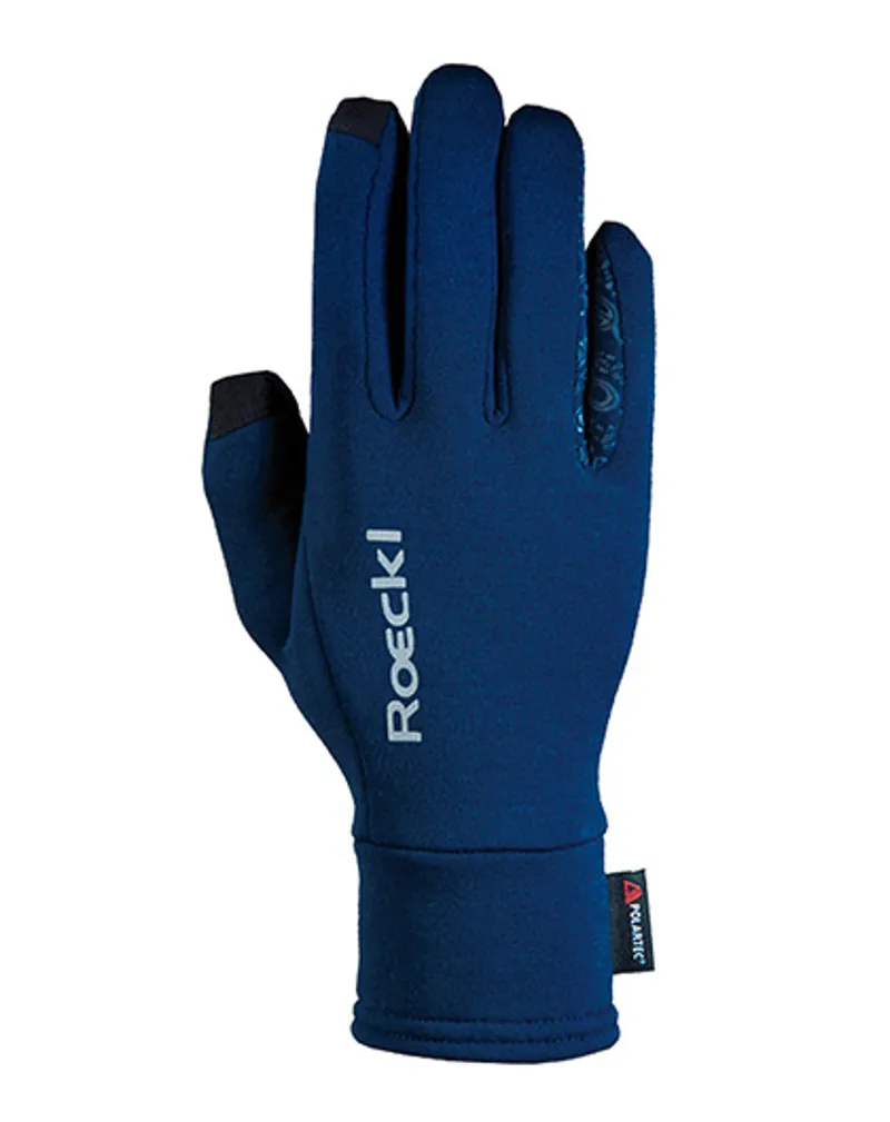 Roeckl Weldon Polartec Riding Gloves Navy 1 Roeckl Weldon Polartec Riding Gloves Navy