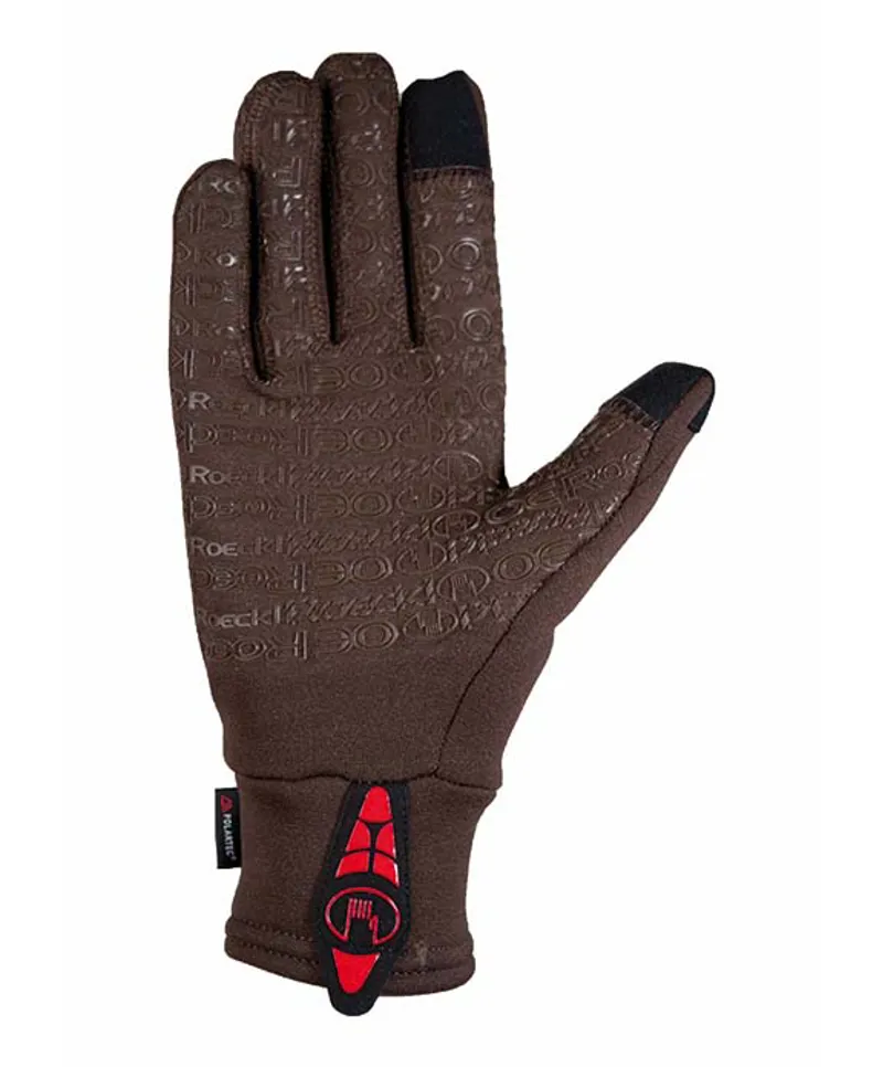 Roeckl Weldon Polartec Riding Gloves Mocha 2 Roeckl Weldon Polartec Riding Gloves Mocha - Image 2