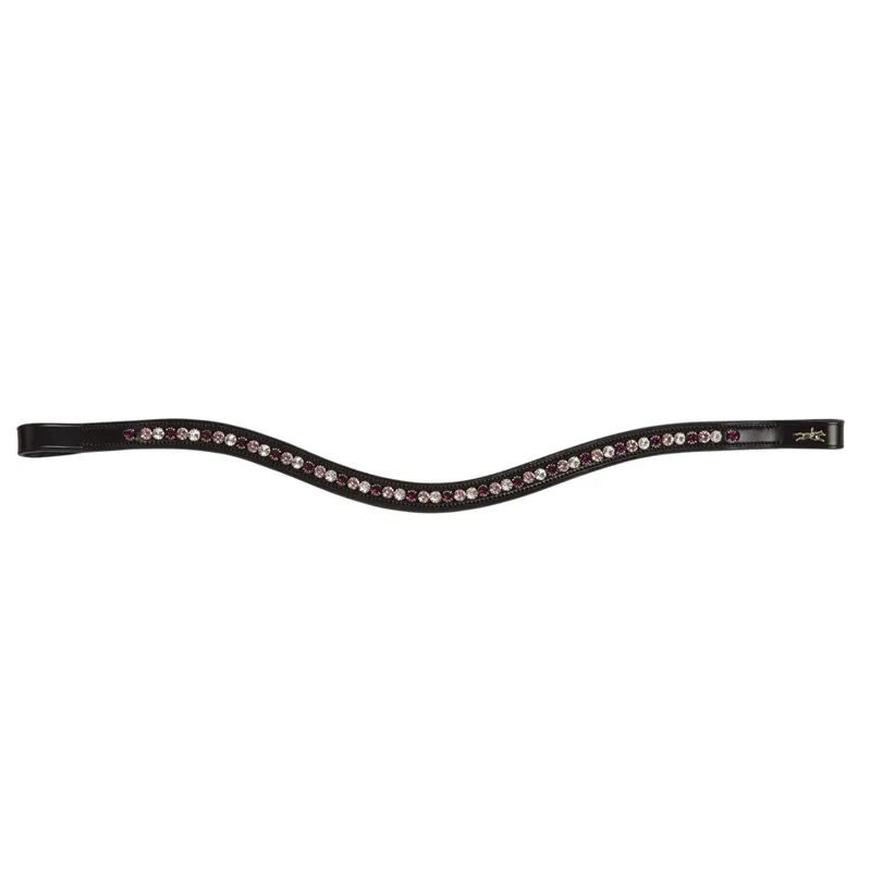 Schockemohle Diamond Select Browband Black-Berry Shades 1 Schockemohle Diamond Select Browband Black-Berry Shades