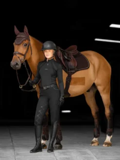 LeMieux Crystal Suede Close Contact Pad Brown -Lemieux Shop 3n6a2479 edit copy