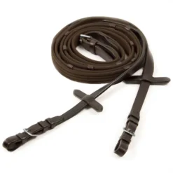 Schockemohle Neo Web Reins Brown-Silver
