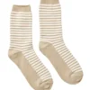 Joules Women's Cosy Stripe Socks - Oakmarl - Cream