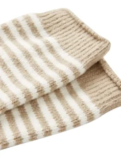 Joules Women's Cosy Stripe Socks - Oakmarl - Cream -Lemieux Shop 517012s3