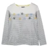 Joules Harbour Embroided Jersey Top - Cremebee