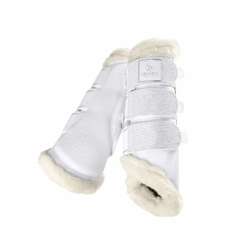 Eskadron Platinum Pure Mesh Evo-Wool Tendon Boots White 2 Eskadron Platinum Pure Mesh Evo-Wool Tendon Boots White - Image 2