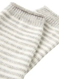 Joules Women's Cosy Stripe Socks - Grey -Lemieux Shop 649626s2