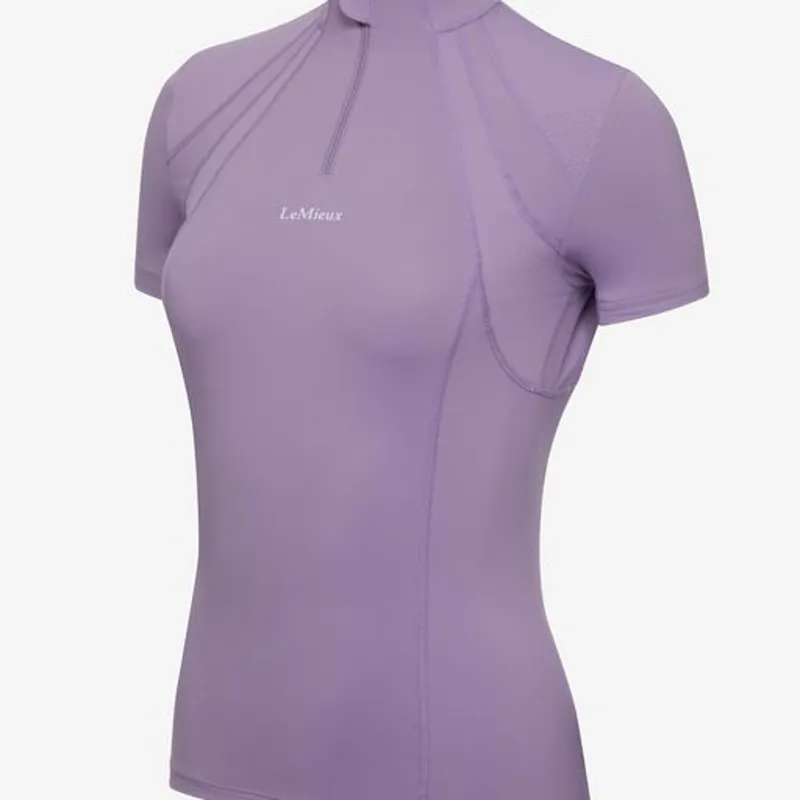 LeMieux Mia Mesh Short Sleeved Base Layer Iris 2 LeMieux Mia Mesh Short Sleeved Base Layer Iris - Image 2