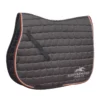Schockemohle Dynamite Jumping With Logo Saddle Pad Grey Melange-Orange