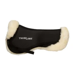 ThinLine Sheepskin Comfort Half Pad- Natural Black/ Natural