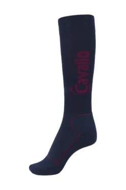 Cavallo Simo Unisex Functional Socks Darkbl.-Red Wine