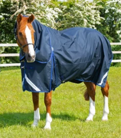 Premier Equine Buster 40g Turnout With Classic Neck Cover Navy -Lemieux Shop AW21 Buster40 Navy 3