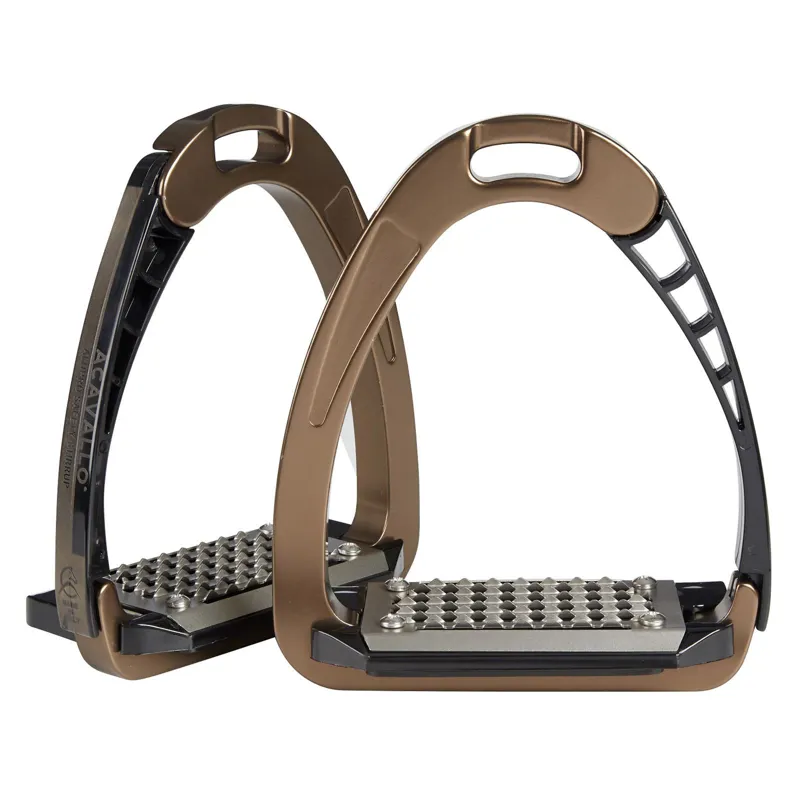 Acavallo Arena AluPro Stirrup Brown 1 Acavallo Arena AluPro Stirrup Brown