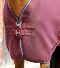 Premier Equine Airflow Cooler Rug Burgundy 8 Premier Equine Airflow Cooler Rug Burgundy -Lemieux Shop Airflow Cooler Rug Burgundy 3