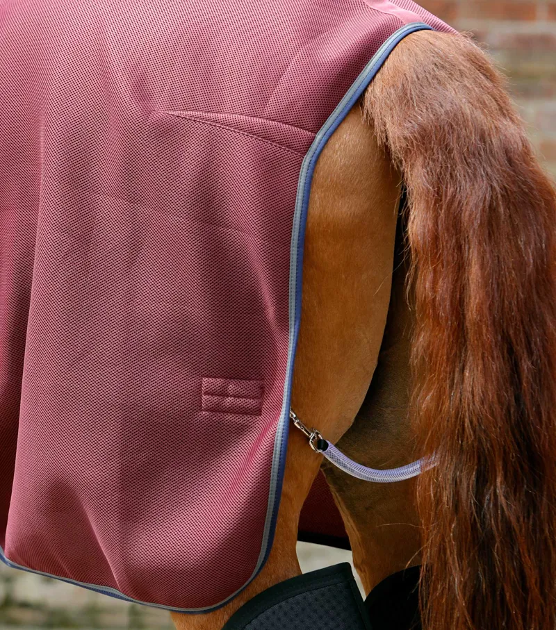 Premier Equine Airflow Cooler Rug Burgundy 6 Premier Equine Airflow Cooler Rug Burgundy - Image 6