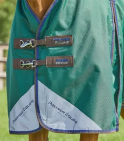 Premier Equine Akoni 0g Turnout With Classic Neck Cover Green -Lemieux Shop Akoni Stratus 0g Green 3