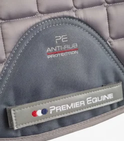 Premier Equine Alberta CC Satin GP/Jump Square Grey -Lemieux Shop Alberta GP Jump Saddle Pad Grey 5