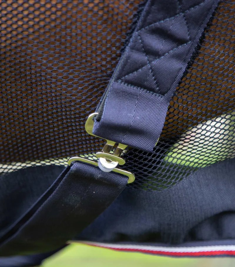 Premier Equine Arisca Scrim Cooler Navy 4 Premier Equine Arisca Scrim Cooler Navy - Image 4