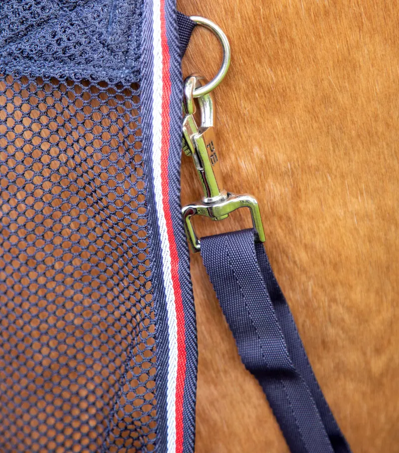 Premier Equine Arisca Scrim Cooler Navy 6 Premier Equine Arisca Scrim Cooler Navy - Image 6