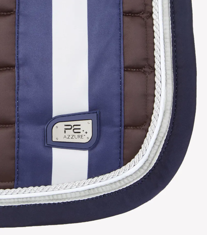 Premier Equine Azzure Anti-Slip Satin Dressage Square Brown 2 Premier Equine Azzure Anti-Slip Satin Dressage Square Brown - Image 2