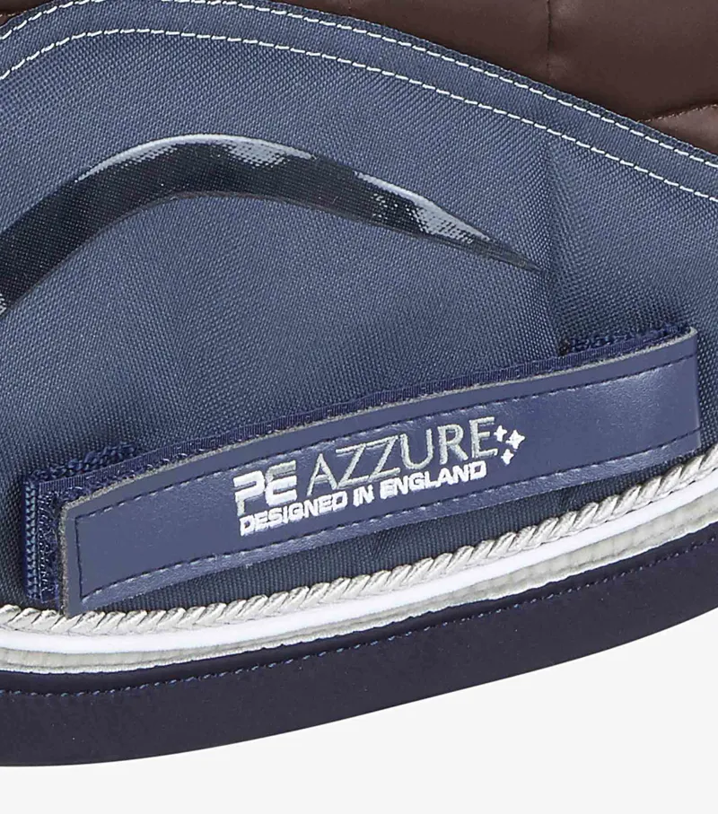 Premier Equine Azzure Anti-Slip Satin Dressage Square Brown 5 Premier Equine Azzure Anti-Slip Satin Dressage Square Brown - Image 5