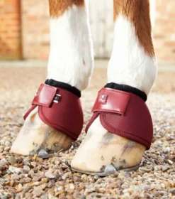 Premier Equine Ballistic No-Turn Over Reach Boots Burgundy