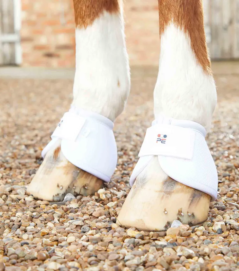 Premier Equine Ballistic No-Turn Over Reach Boots White 1 Premier Equine Ballistic No-Turn Over Reach Boots White